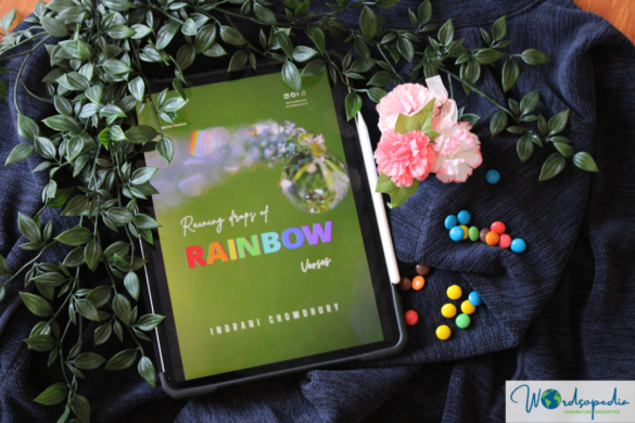 Cover picture Raining drops of Rainbow Verses by Indrani Chowdhury